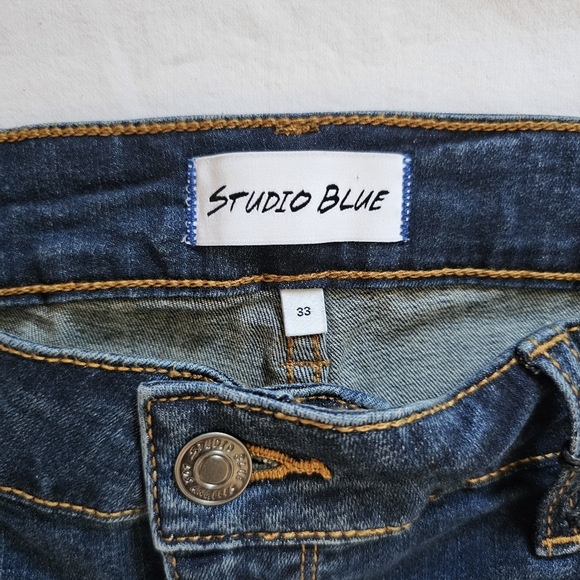NWT Studio Blue Imogen Stretchy Denim High-rise Western Bootcut Jeans Size 33 - Picture 3 of 6